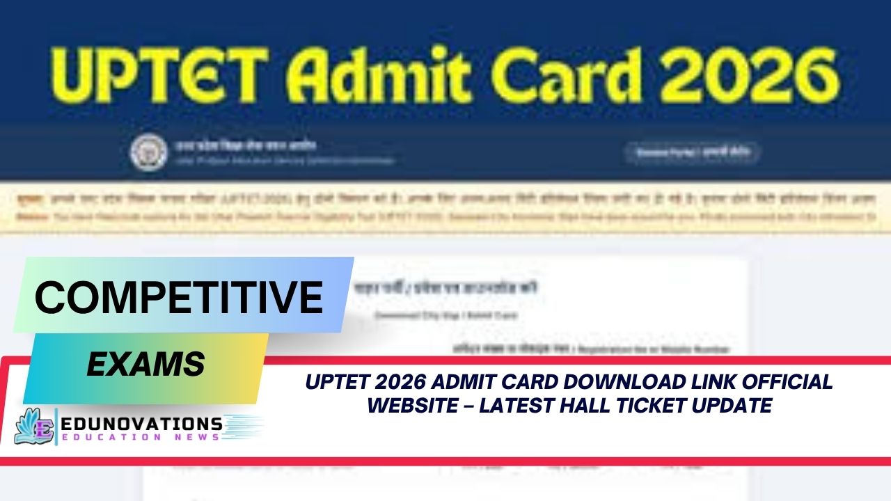 uptet 2026 admit card download link official website