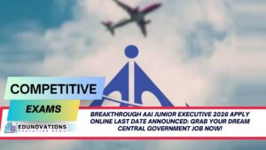 AAI Junior Executive 2026 apply online last date