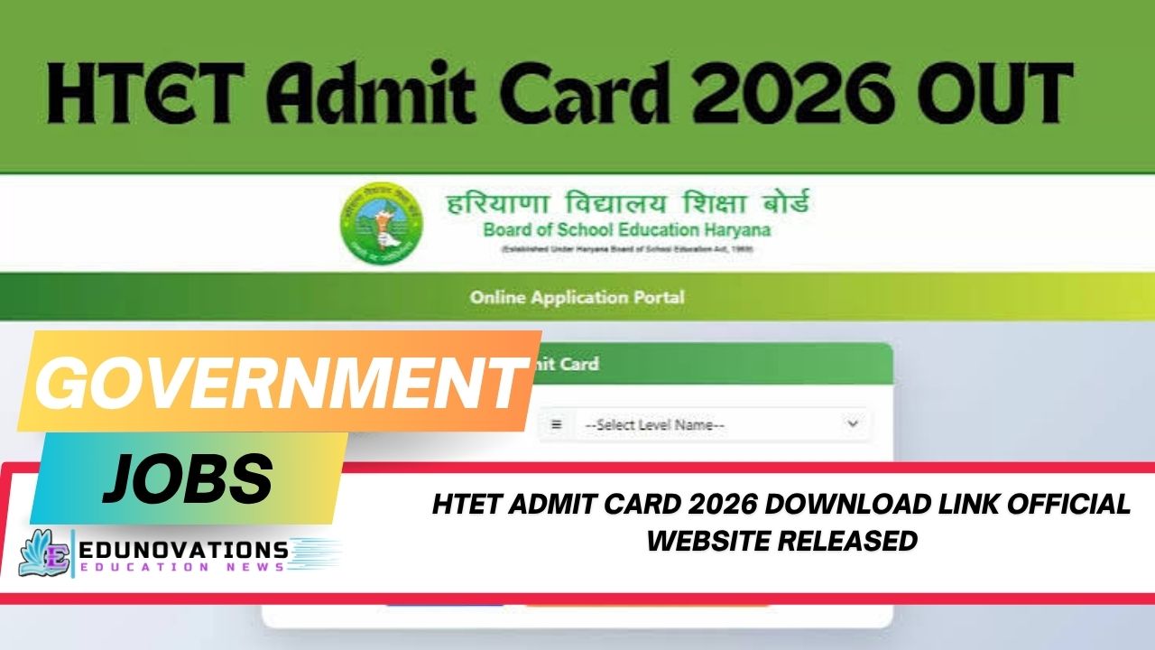HTET admit card 2026 download link official website