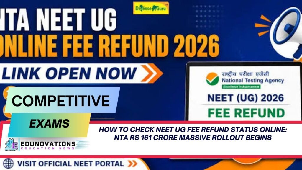 How to check NEET UG fee refund status online
