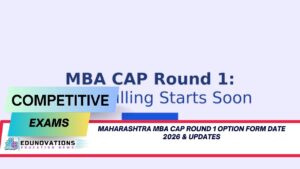 Maharashtra MBA CAP Round 1 option form date 2026