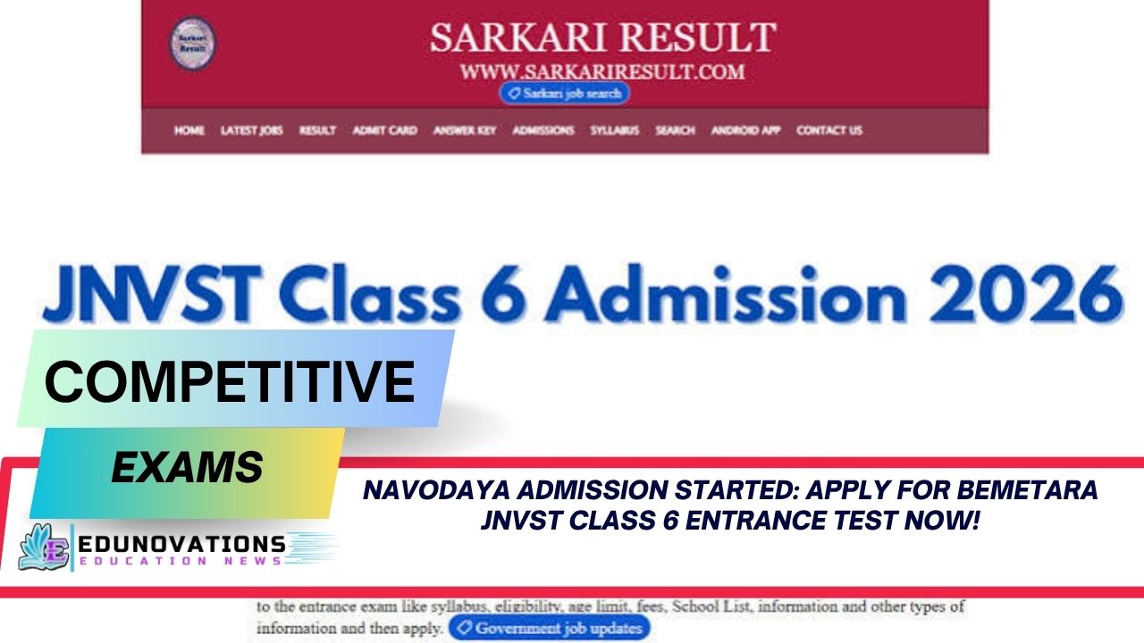 Navodaya Admission Started