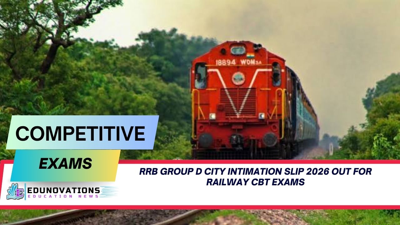 RRB Group D City Intimation Slip 2026