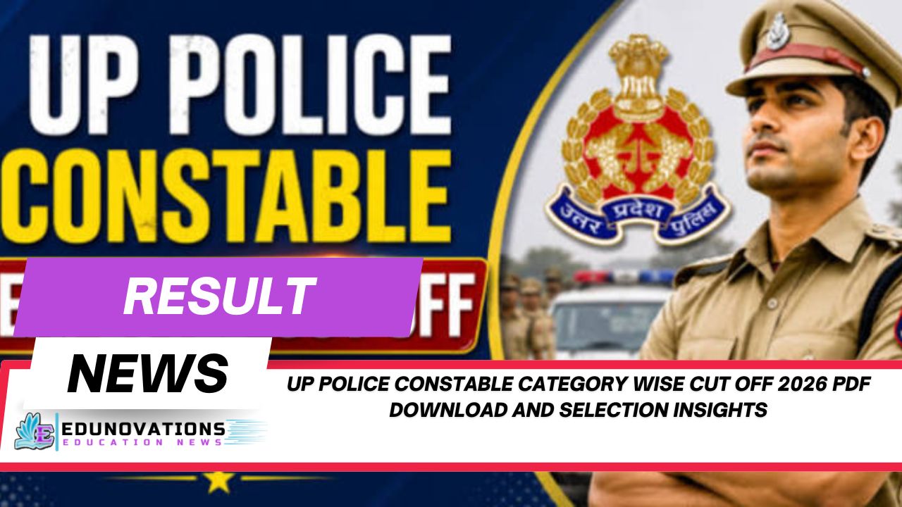 UP Police Constable Category Wise Cut Off 2026 PDF Download