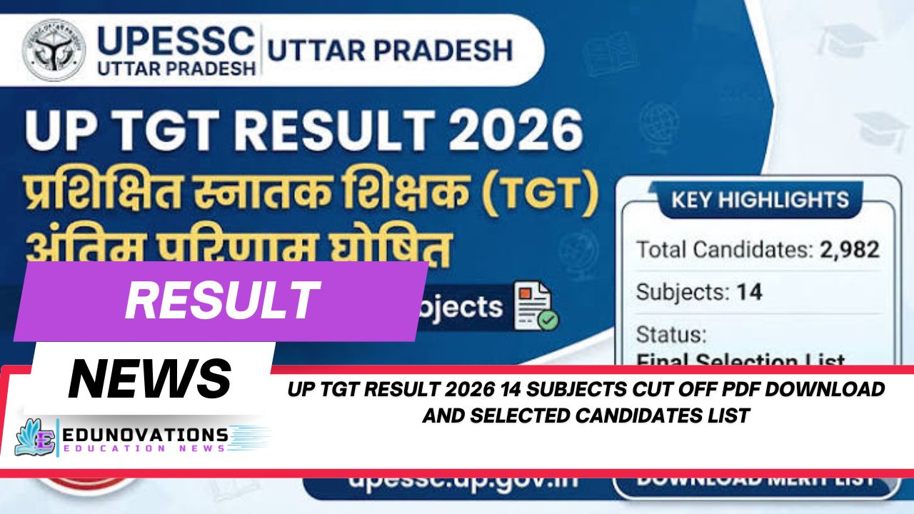 UP TGT Result 2026 14 Subjects Cut Off PDF Download