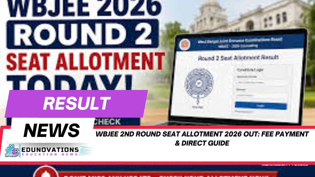 WBJEE 2nd round seat allotment 2026