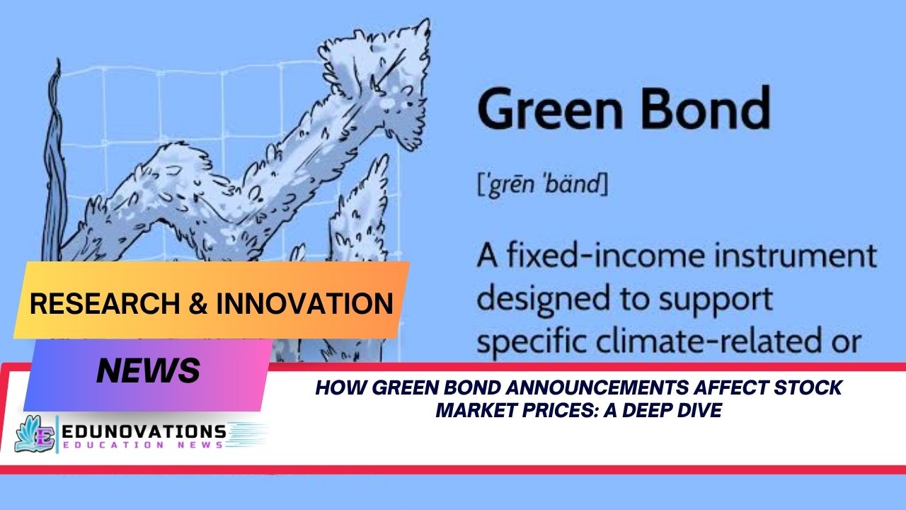 how green bond announcements affect stock market prices