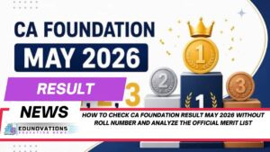how to check ca foundation result may 2026 without roll number