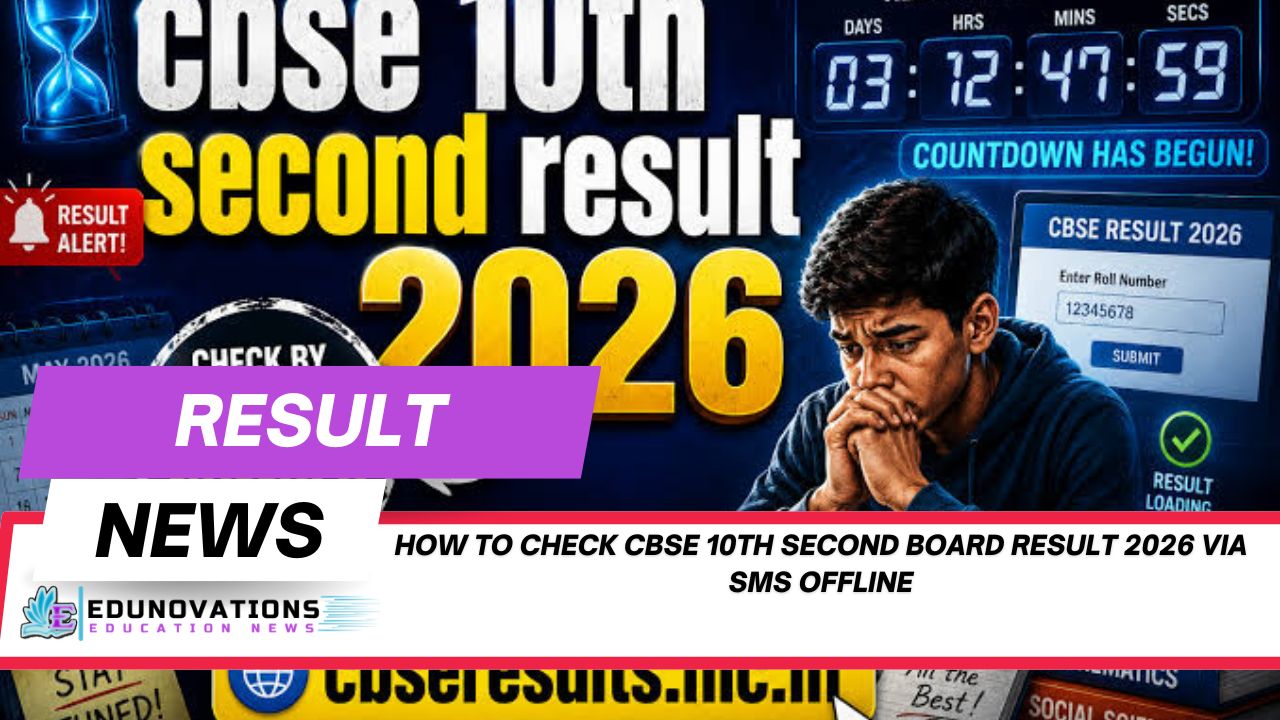 how to check cbse 10th second board result 2026 via sms