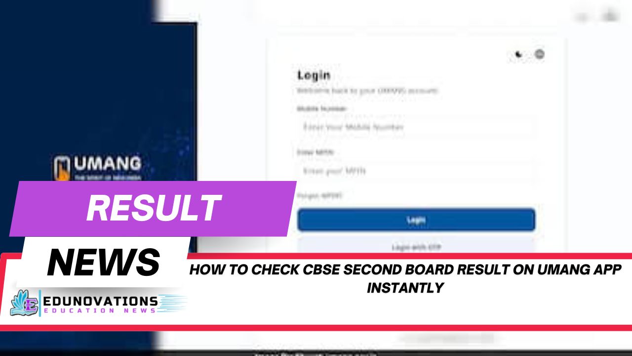 how to check cbse second board result on umang app