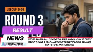 how to check jeecup round 3 seat allotment result if link is delayed