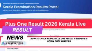 how to check kerala plus one result if website is down