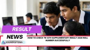 how to check tn 12th supplementary result 2026 roll number