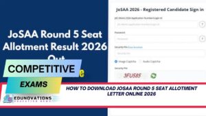 how to download josaa round 5 seat allotment letter