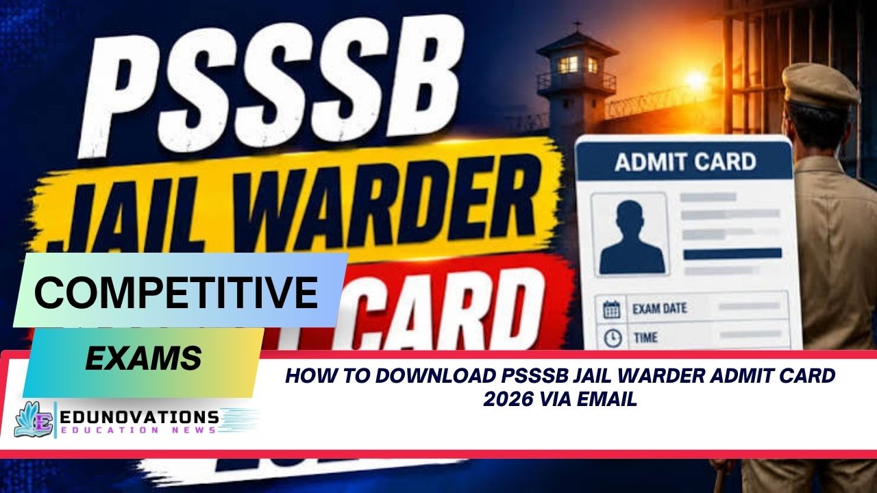 how to download psssb jail warder admit card 2026 via email
