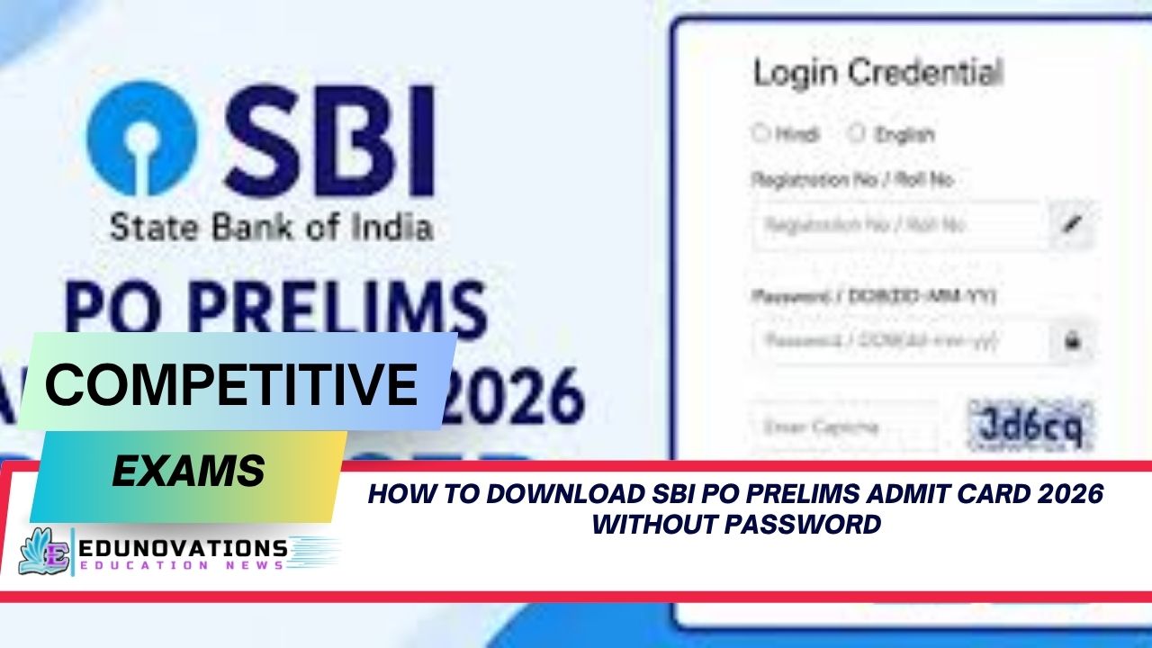 how to download sbi po prelims admit card 2026 without password