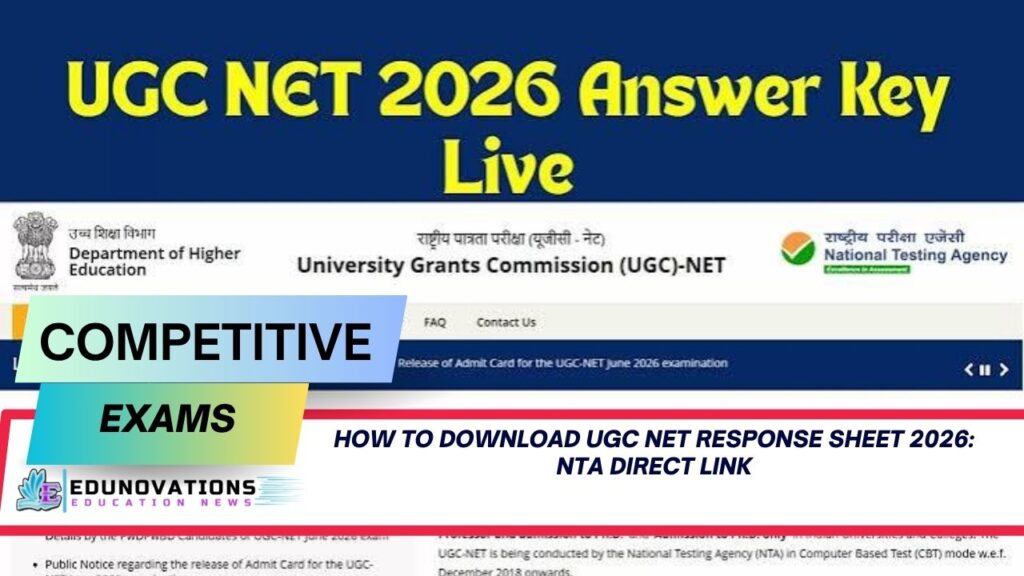 how to download ugc net response sheet 2026