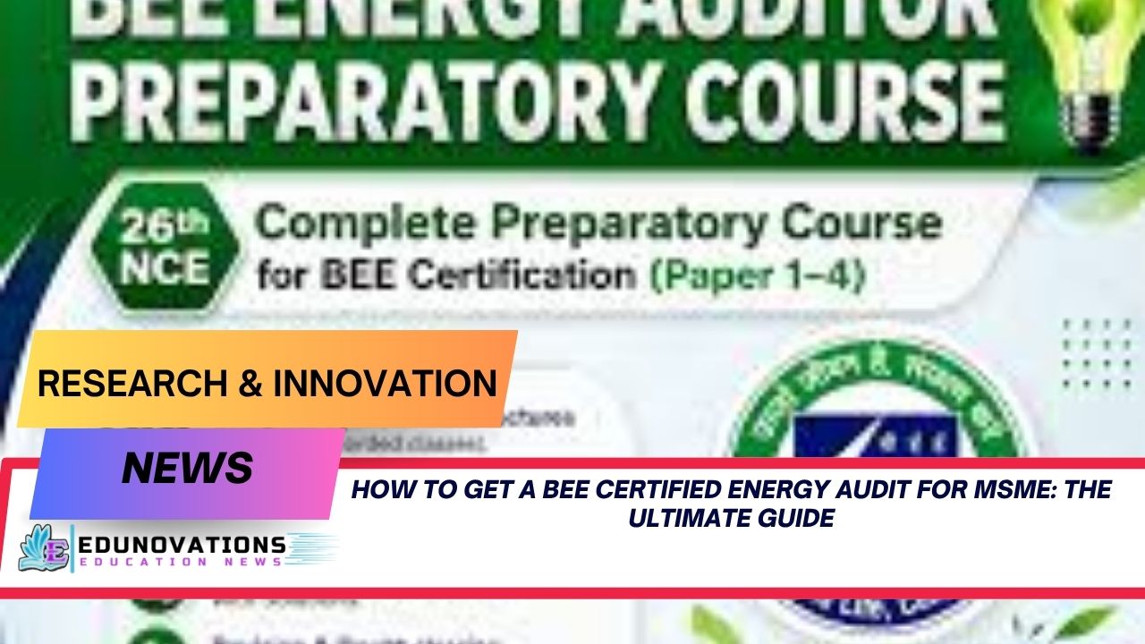 how to get a BEE certified energy audit for MSME