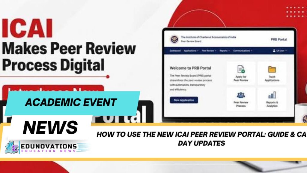 how to use the new icai peer review portal
