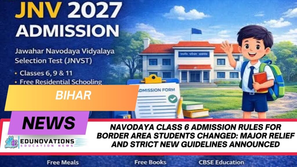 navodaya class 6 admission rules for border area students