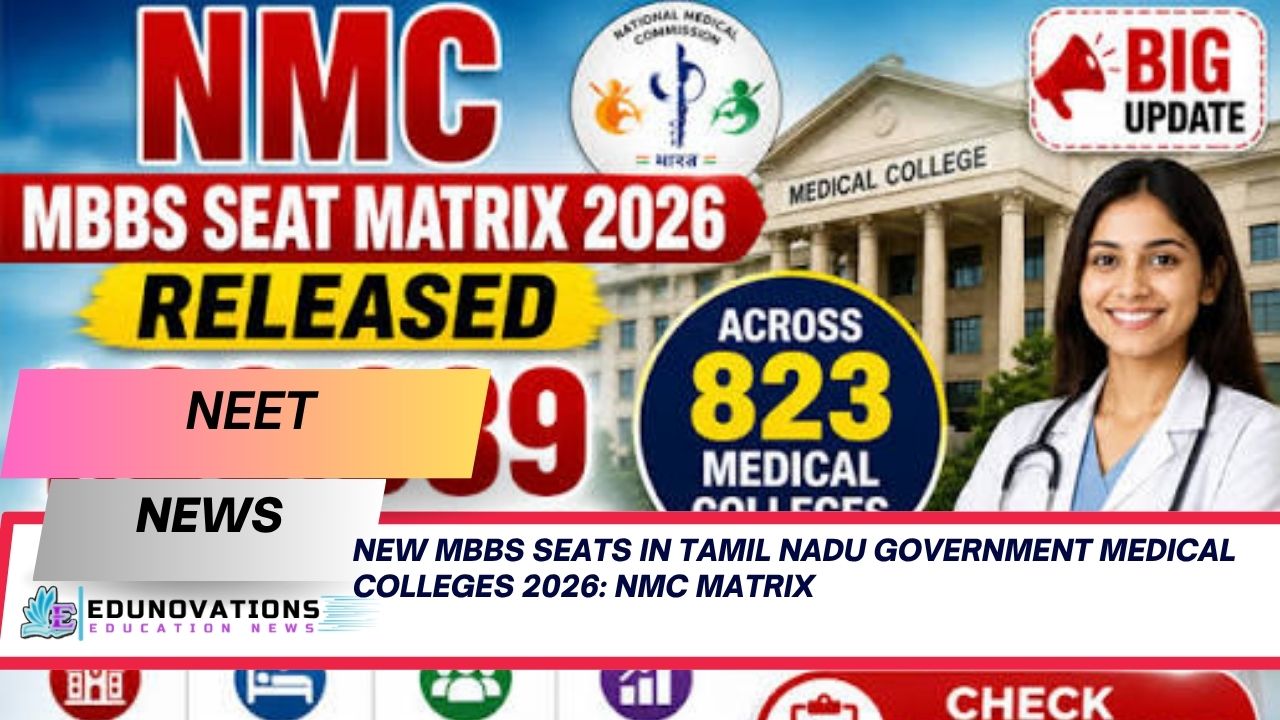 new mbbs seats in tamil nadu government medical colleges 2026