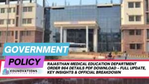 rajasthan medical education department order 964 details pdf download