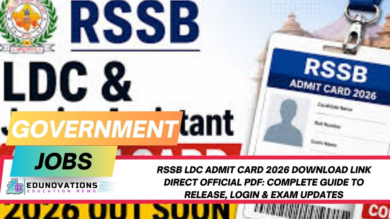 rssb ldc admit card 2026 download link direct official pdf