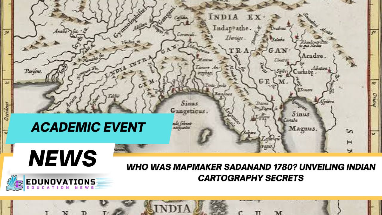 who was mapmaker sadanand 1780