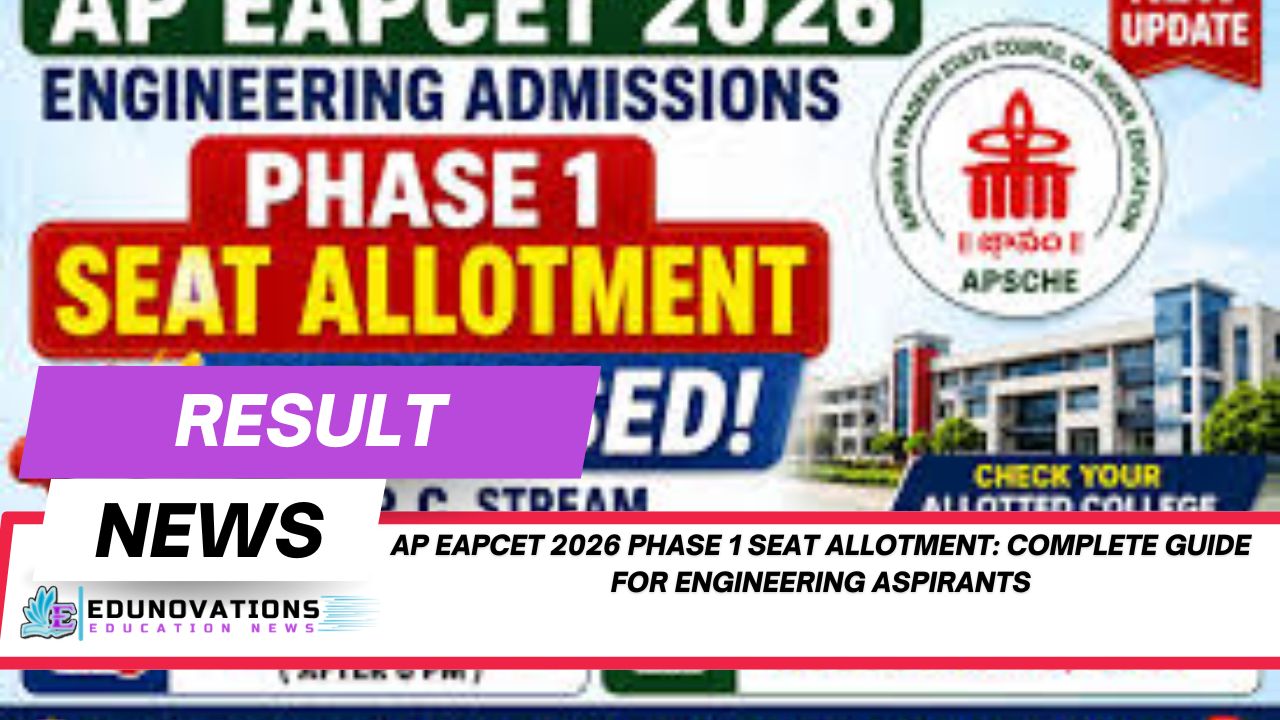 AP EAPCET 2026 Phase 1 Seat Allotment