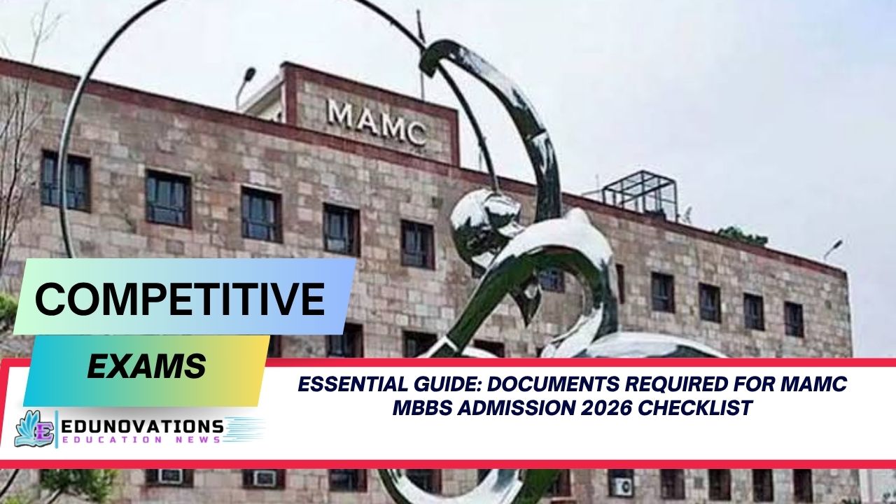 Documents required for MAMC MBBS admission 2026 checklist
