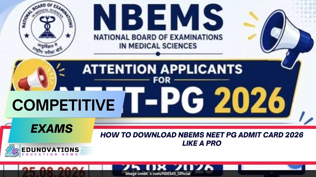 How to Download NBEMS NEET PG Admit Card