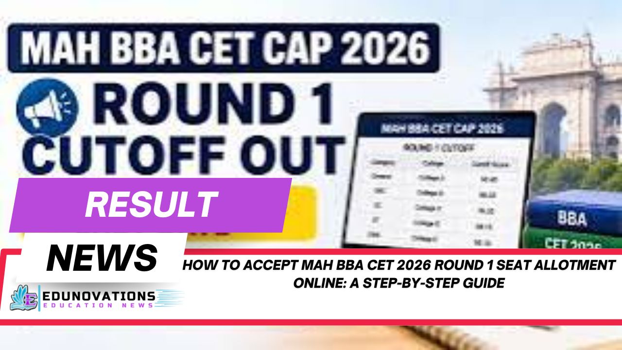 How to accept MAH BBA CET 2026 Round 1 seat allotment online