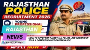 How to apply for Rajasthan Police law internship 2026