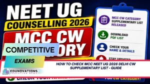 How to check MCC NEET UG 2026 Delhi CW supplementary list