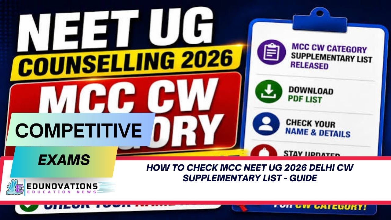 How to check MCC NEET UG 2026 Delhi CW supplementary list