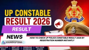 How to check UP Police Constable result 2026 by registration number