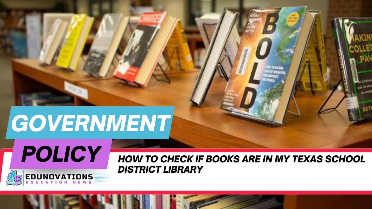 How to check if books are in my Texas school district library