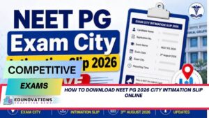 How to download NEET PG 2026 city intimation slip online