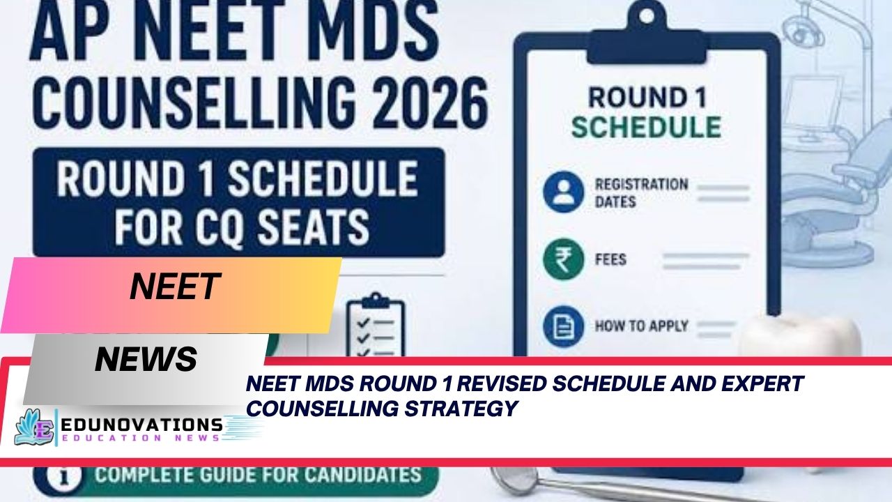 NEET MDS Round 1 Revised Schedule