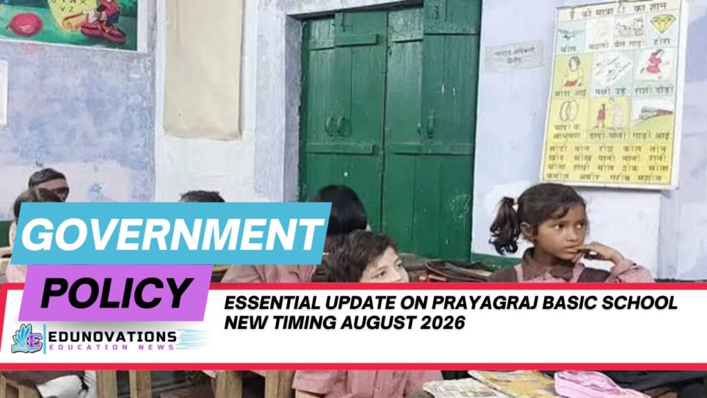 Prayagraj basic school new timing August 2026