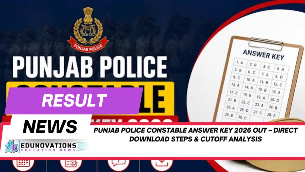 Punjab Police Constable Answer Key 2026