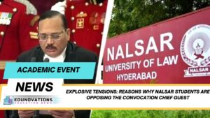 Reasons why NALSAR students are opposing the convocation chief guest