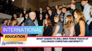 What subjects will Mike Pence teach at Colorado Christian University