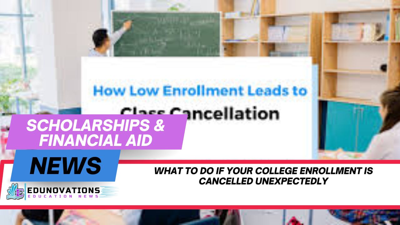 What to do if your college enrollment is cancelled unexpectedly