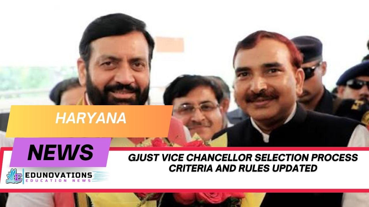 gjust vice chancellor selection process criteria and rules
