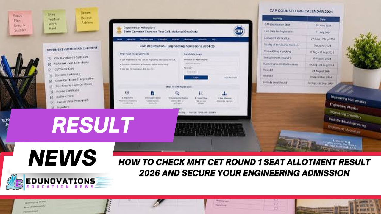 how to check mht cet round 1 seat allotment result 2026