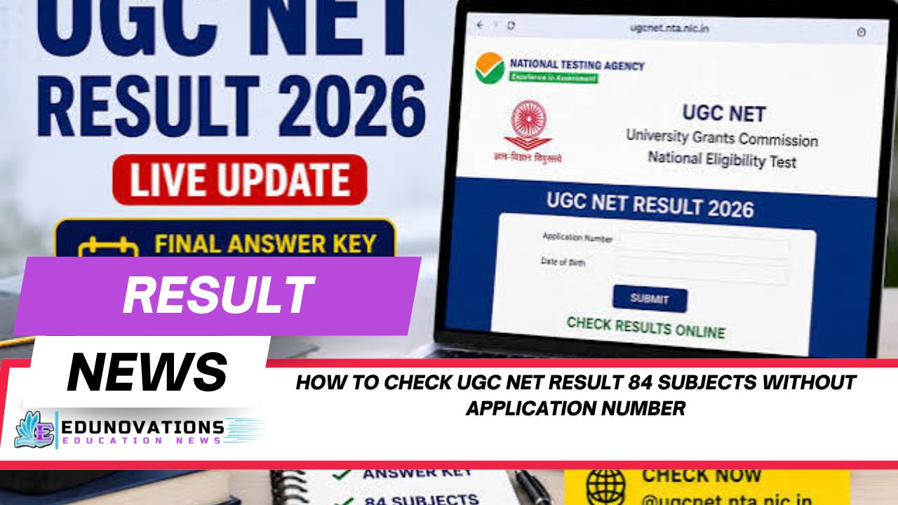 how to check ugc net result 84 subjects without application number