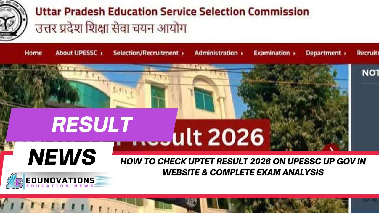 how to check uptet result 2026 on upessc up gov in website