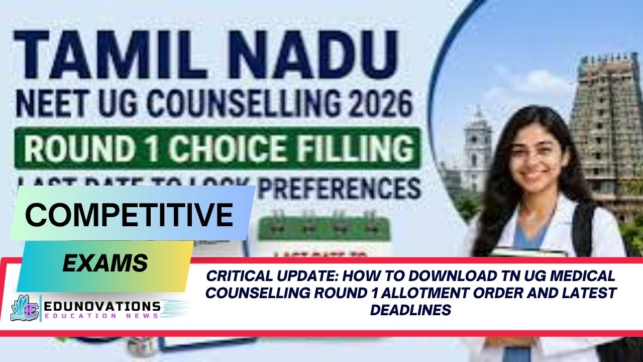 how to download TN UG medical counselling round 1 allotment order