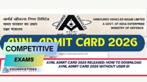 how to download avnl admit card 2026 without user id